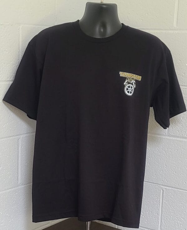 Univ Teamster Black T-Shirt with Classic Logo - Image 2