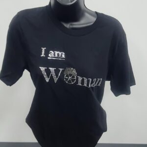UNI Black I am Women T-shirt
