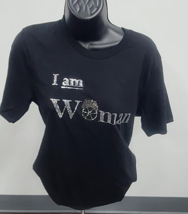 UNI Black I am Women T-shirt