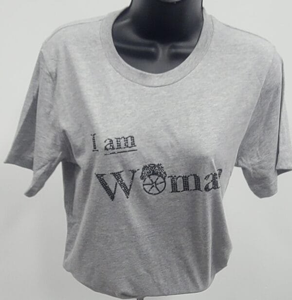 UNI GREY I AM WOMEN T-SHIRT