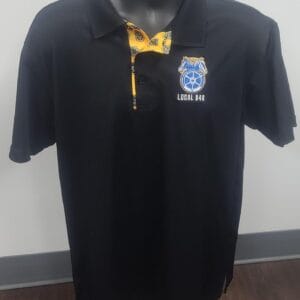 848 BLACK LOGO MENS POLO