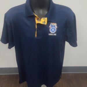 848 BLUE LOGO MENS POLO